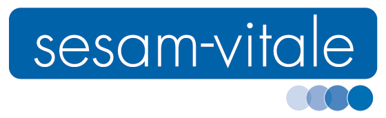 Logo SESAM Vitale - Certification 1.40.14 addendum 8 pour télétransmission sécurisée